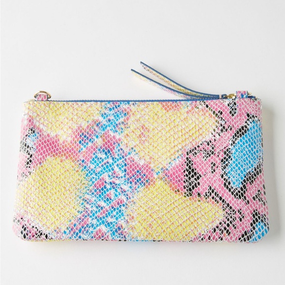 Anthropologie Sequined Snake-Printed Clutch - Picture 2 of 9
